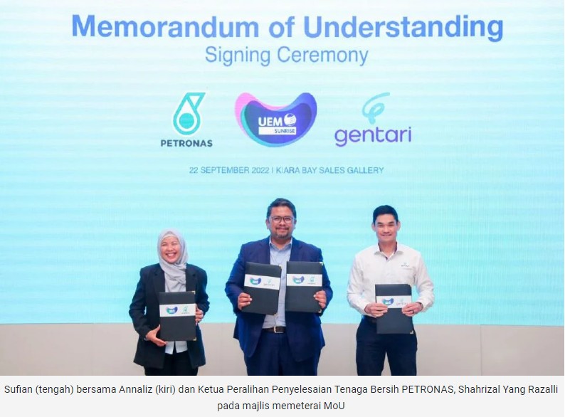 UEM Sunrise, unit PETRONAS teroka pembangunan bandar pintar