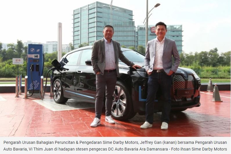 Sime Darby Motors sedia stesen caj EV di lebuh raya