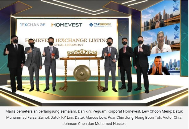 HOMEVEST disenaraikan di 1Exchange Singapura