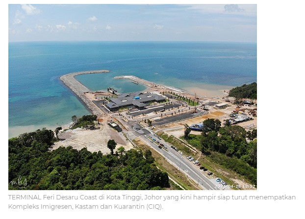 Terminal Feri Desaru Coast siap 95 peratus