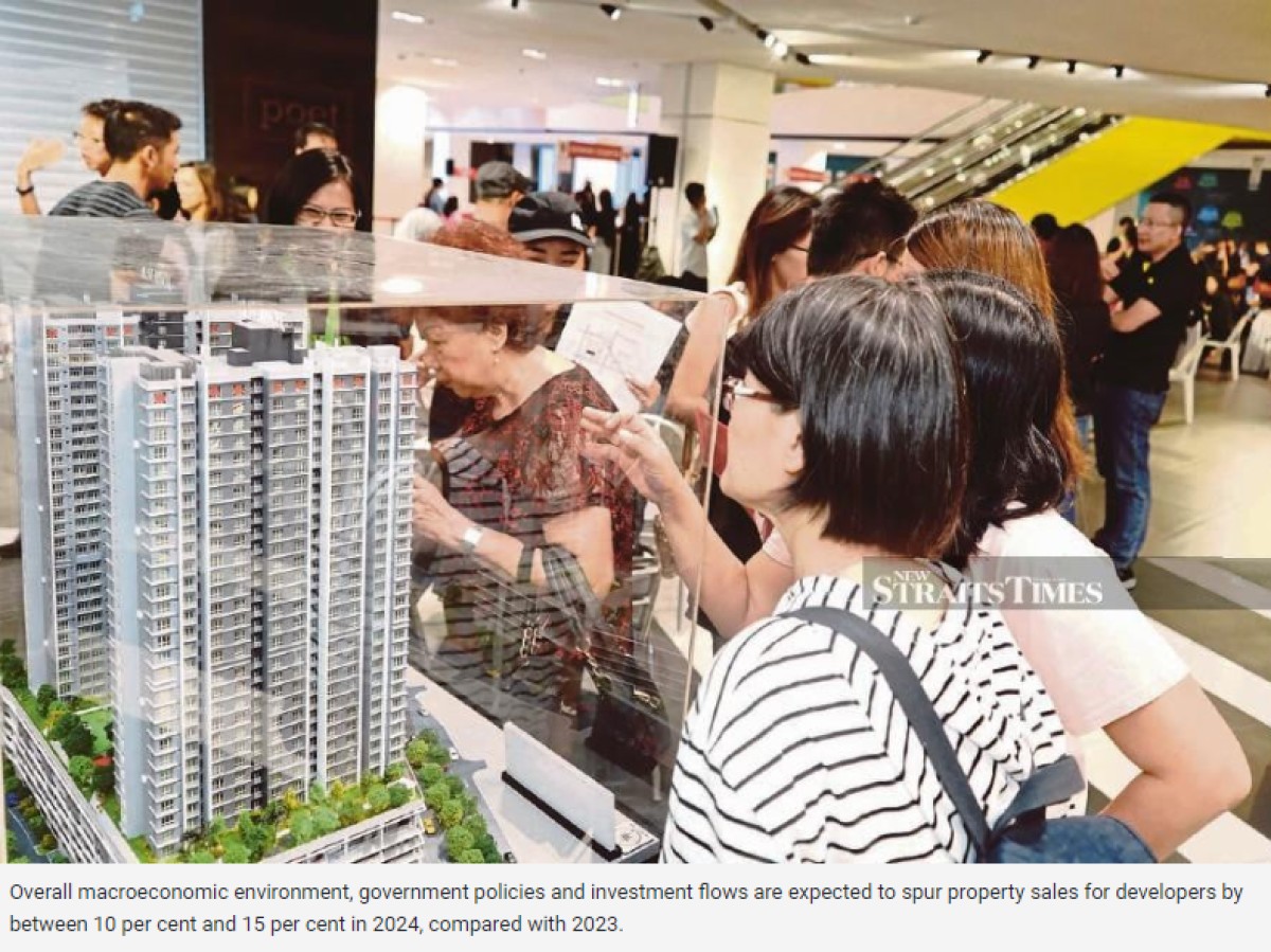 "Property sales to grow between 10-15 per cent in 2024"