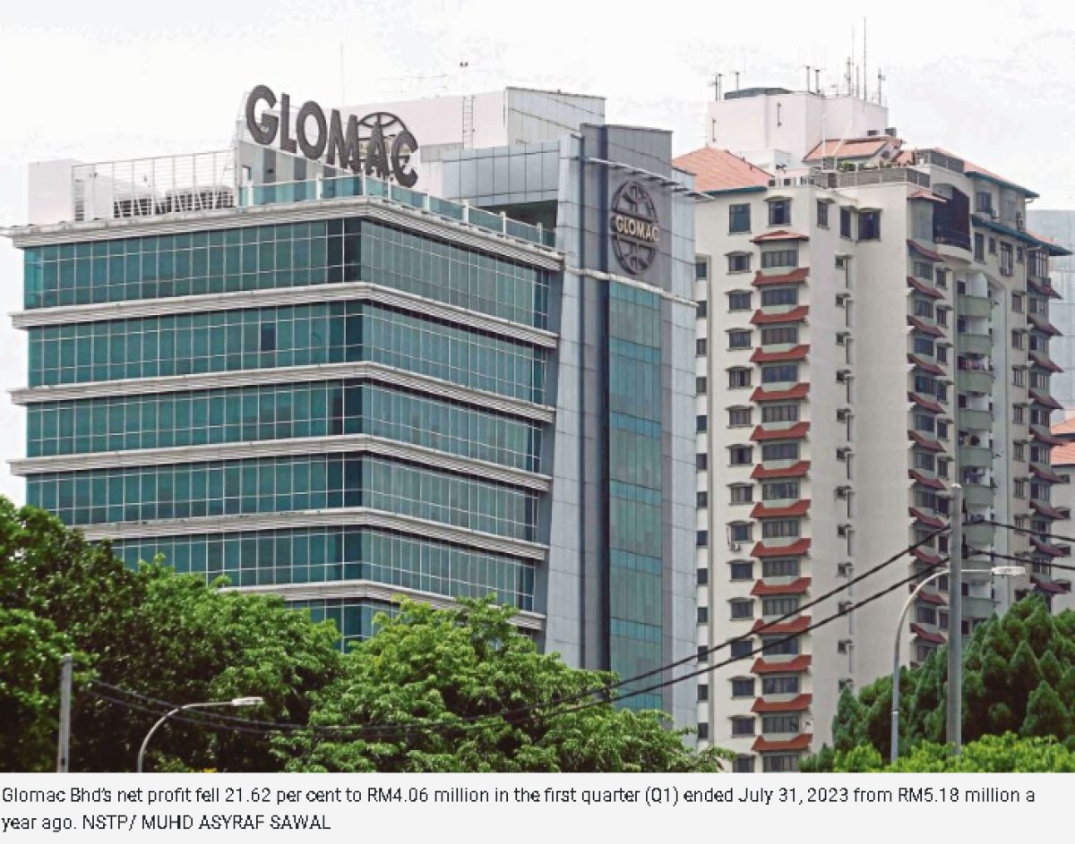 Glomac starts new financial year with lower earnings in Q1