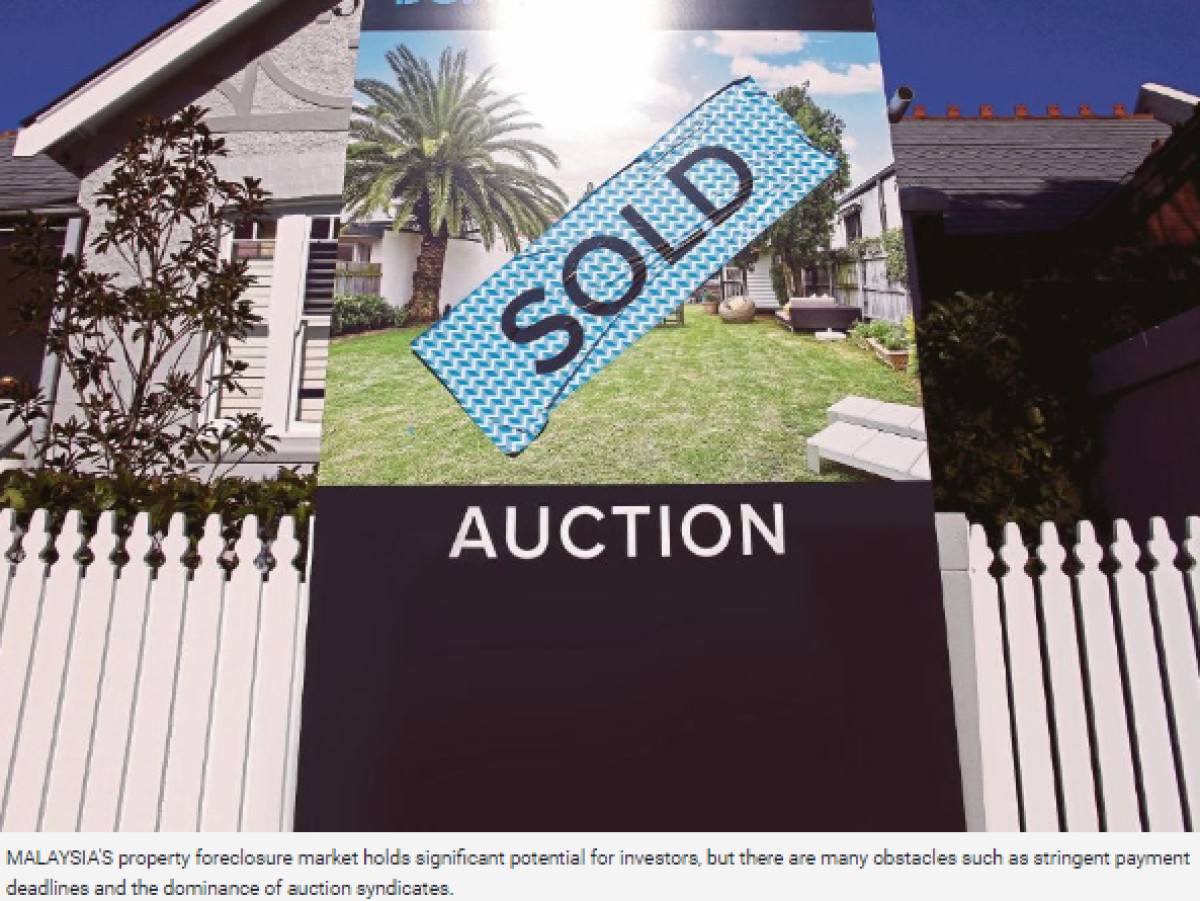 Auction syndicates dominating property foreclosure market