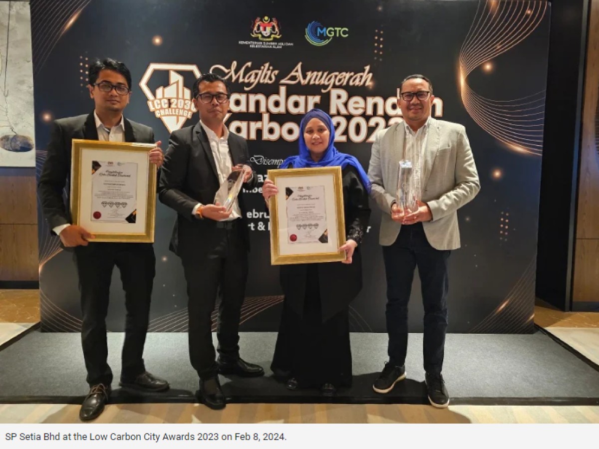 S P Setia's two townships win Diamond Design awards