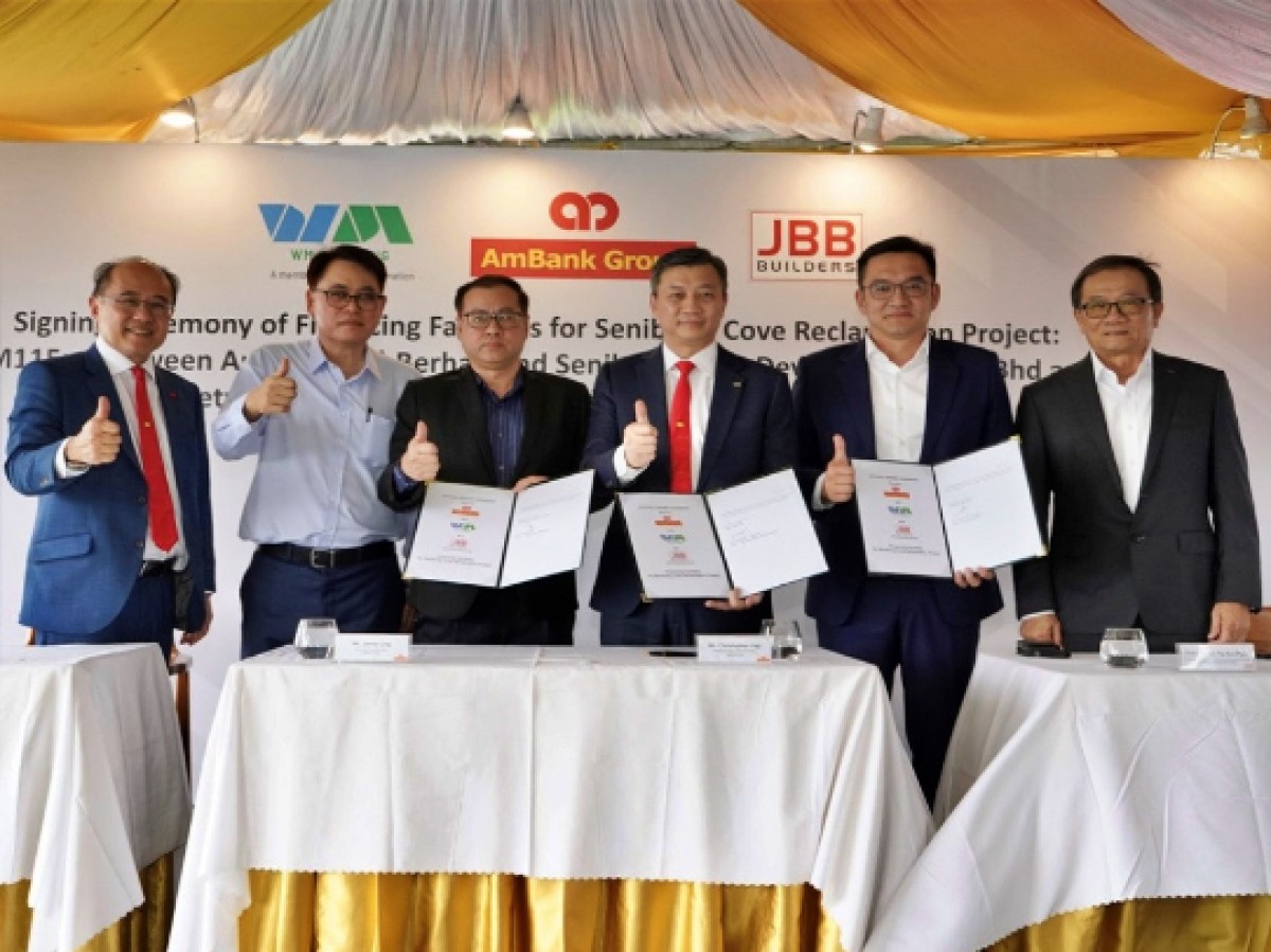 AmBank Lulus Pembiayaan RM193 Juta Untuk Projek Penambakan Tanah Di Senibong Cove