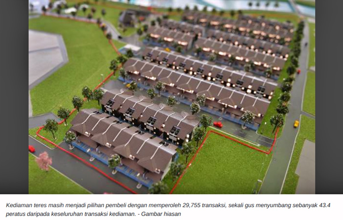 Lebih 100,000 transaksi aktiviti pasaran hartanah bernilai RM57.15 bilion suku ketiga 2023