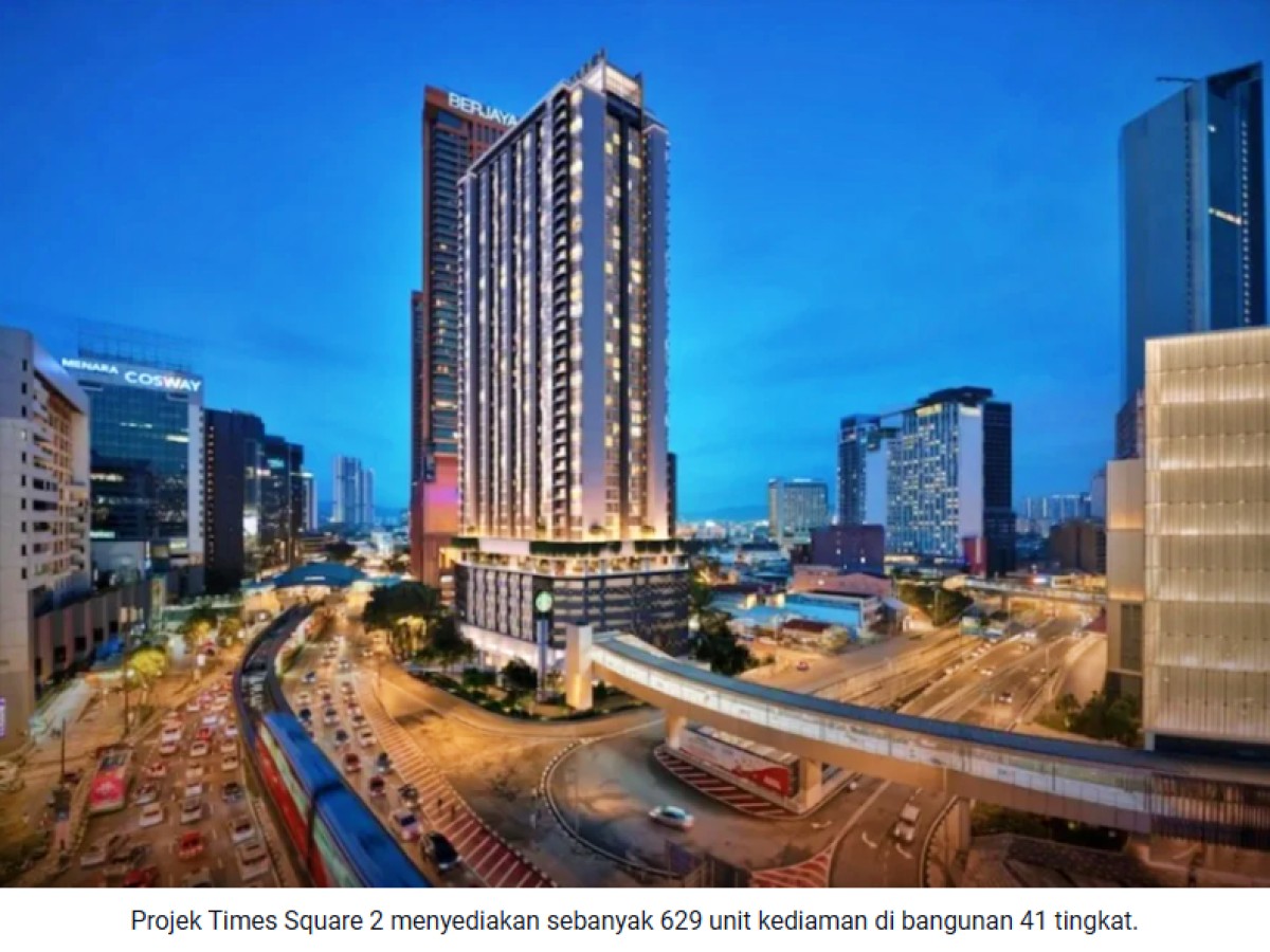 Projek Times Square 2 disasar habis dijual akhir 2024